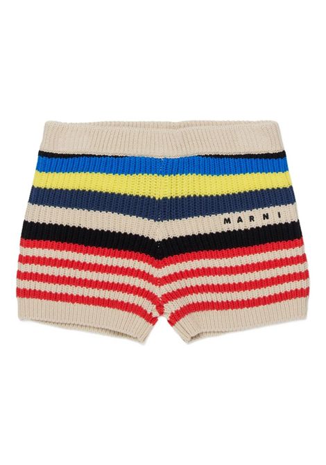 Shorts a righe MARNI KIDS | M01751 M00X10MC76